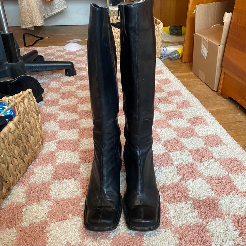 Knee High Square toe boots